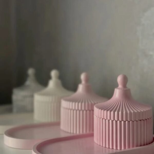 Oval Tray with Led Jar