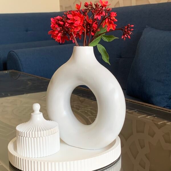 Donut  with strip jar and round tray